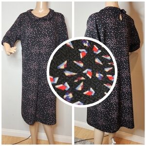 Avishag Arbel Maternity stretch shirt sleeve collared dress size XL